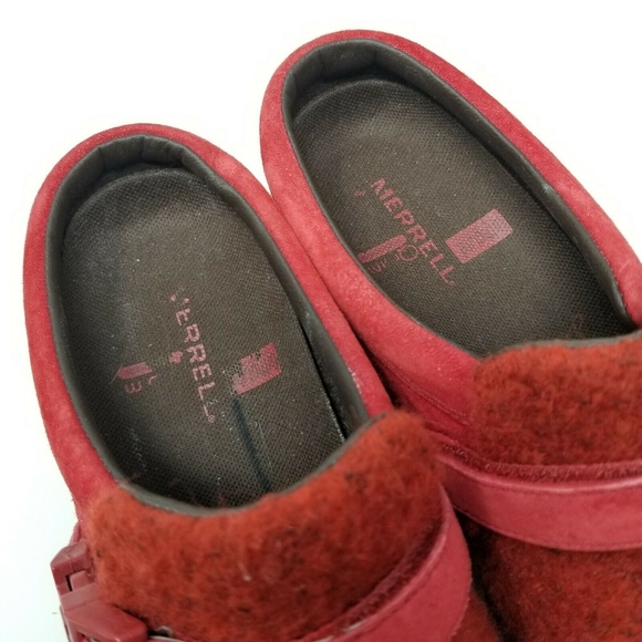 Merrell Encore Groove Wool Earth Red Mary Jane - Picture 6 of 8